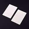 Rectangle Paper One Pair Earring Display Cards with Hanging Hole CDIS-YW0001-04-4