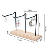 1-Tier 3-Row Wood Jewelry Display Stands EDIS-WH0016-009A-2