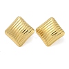 Stripe Theme Ion Plating(IP) 304 Stainless Steel Stud Earrings for Women EJEW-B050-18G-01-1