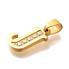Ion Plating(IP) 304 Stainless Steel Rhinestone Pendants STAS-U035-01G-J-2