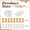 4 Bags 2 Colors Brass Crimp Beads KK-LP0001-78-2