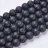 Natural Lava Rock Beads Strands G-J346-37-10mm-1