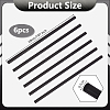 6Pcs Carbon Fiber Bars AJEW-OC0015-02-2