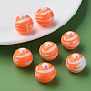 Opaque Striped Acrylic Beads MACR-S373-27B-04-6