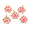Real 18K Gold Plated Brass Micro Pave Cubic Zirconia Charms ZIRC-L100-085G-07-1