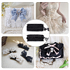 2 Cards 2 Styles Polycotton Pleated Elastic Lace Ribbon OCOR-FG0001-69B-6