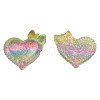 Transparent Epoxy Resin Cabochons CRES-N034-45-1