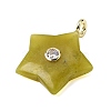 Natural Lemon Jade Pendants G-Z157-01G-06-2