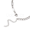304 Stainless Steel Mixed Link Chain Necklaces NJEW-JN05851-5