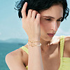 5Pcs Brass Micro Pave Clear Cubic Zirconia Screw Carabiner Lock Charms KK-TA0003-18-7