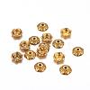 6-Petal Tibetan Style Alloy Flower Bead Caps TIBE-S220-AG-NR-1