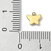 304 Stainless Steel White Enamel Charms STAS-L022-439G-02-3