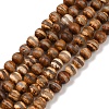 Natural Tibetan Style dZi Beads Strands G-P229-A-07J-6mm-2