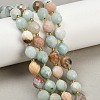Natural Flower Amazonite Beads Strands G-N342-149I-02-1