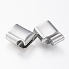 Tarnish Resistant 304 Stainless Steel Magnetic Clasps with Glue-in Ends STAS-G157-14P-12x7mm-2
