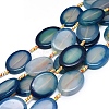Natural Banded Agate/Striped Agate Beads Strands G-L544-026A-1