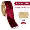Single Face Velvet Wired Ribbon OCOR-WH0078-222B-04-2