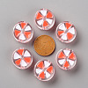 Transparent Enamel Acrylic Beads TACR-S155-005E-3