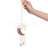 Crystal Chandelier Glass Teardrop Pendant Decorations HJEW-PH01778-01-3
