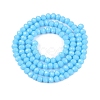 Opaque Solid Color Imitation Jade Glass Beads Strands EGLA-A044-P3mm-D08-3