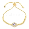 Brass Micro Pave Cubic Zirconia Slider Bracelets for Women BJEW-S158-08G-02-4