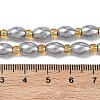 Electroplated Natural Druzy Geode Crystal Beads Strands G-G459-03B-09-4