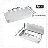 2Pcs Slide Top Tinplate Trinket Storage Boxes CON-SP0001-22A-03-2