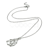 Tarnish Resistant 304 Stainless Steel Macrame Pouch Braided Gemstone Holder NJEW-JN04468-07-1