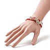4Pcs 4 Style Natural & Synthetic Mixed Gemstone Stretch Bracelets Set BJEW-JB09212-5