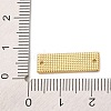 Beach Theme Rack Plating Brass Rectangle Connector Charms KK-P261-08C-G09-3