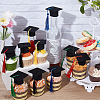 20Pcs 5 Colors Mini Felt Fabric Graduation Hat with Tassels AJEW-CP0010-11-3
