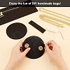 DIY Rhombus Pattern Cylinder Small Crossbody PU Leather Bag Making Kits DIY-WH0292-74A-3