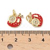 Brass Micro Pave Cubic Zirconia Pendants KK-H537-17G-02-3