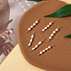 6Pcs 3 Styles Natural Cultured Freshwater Pearl Beaded Connector Charms PALLOY-TA00269-5