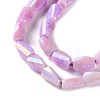 Ombre Effect Dyed Glass Beads Strands GLAA-I059-01-4