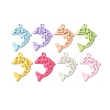 Spray Paint Alloy Pendants FIND-H060-01B-1