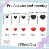 1 Box Flat Triangle Plastic Craft Noses Cabochons Set DOLL-GO0001-04B-2
