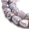 Electroplate Glass Beads Strand GLAA-G088-03-01A-4
