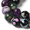 Dyed & Heated Natural Fire Crackle Agate Beads Strands G-P539-B01-05-4