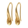Rack Plating Brass Earring Hooks KK-C081-02G-1