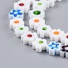Handmade Millefiori Glass Bead Strands LAMP-J035-8mm-11-2