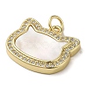Brass Micro Pave Cubic Zirconia Pendants KK-Q808-13G-2