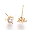 Brass Ear Studs LS-X-KK-S347-150-1