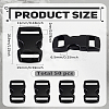 50Pcs POM Plastic Side Release Buckles KY-LP0001-09-2
