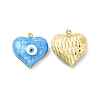 Brass Enamel Pendants KK-E075-03G-3