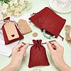 10Pcs Burlap Packing Pouches Drawstring Bags ABAG-NB0001-40A-3