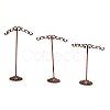 Iron Rattan Shape Earring Display Stand EDIS-WH0012-04-1