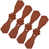 8Pcs 1-Hole PU Leather Buttons FIND-GF0008-82B-7