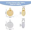 Brass Stamping Blank Tag Charms KK-FH0001-49-NF-2