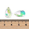 Faceted Teardrop Glass Pendants GLAA-O008-A25-3